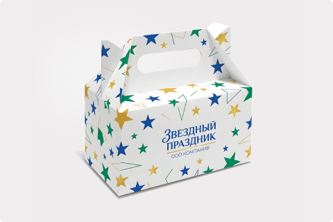 Самосборная коробка Чемодан